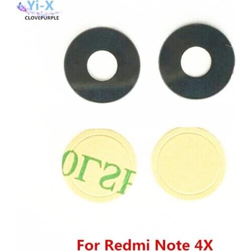 10pcs/lot Rear Back camera glass lens for xiaomi Redmi Note 4X lens For Mi Redmi Note4x with sticker