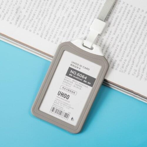 Card holder Bank Credit Card Holder Name ID Card Cover Work Card Holders Plastic Work Identity Badge with Lanyard Card Case