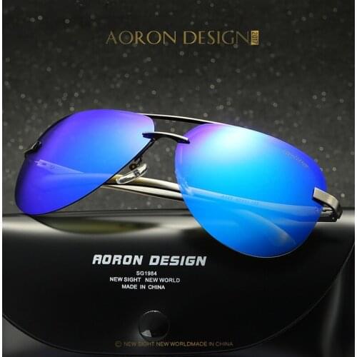 AORON Alloy Women Sunglasses Polarized Coating Mirror Sun Glasses Oculos de sol Feminino Male Driving Eyewear For female ladies