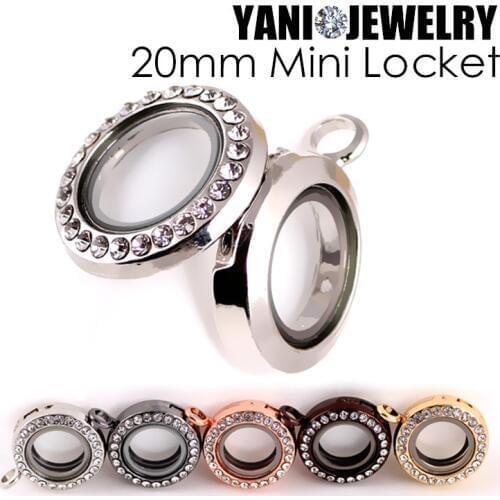 10pcs/lot Free Shipping 7 Colors 20mm Round Magnet Magnetic Glass Living Floating Locket Floating Locket Pendant