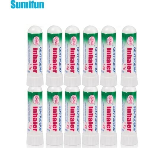 10Pcs Nasal Inhaler Ointment Rhinitis Mint Cream 100% Original Refresh Runny Nose Cold Cool Herbal Essential Oil