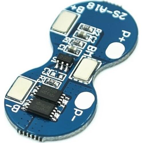 2S Li-ion 18650 Lithium Battery Charger Protection Board 7.4V Overcurrent Overcharge Overdischarge Protection 4A 2 Series BMS