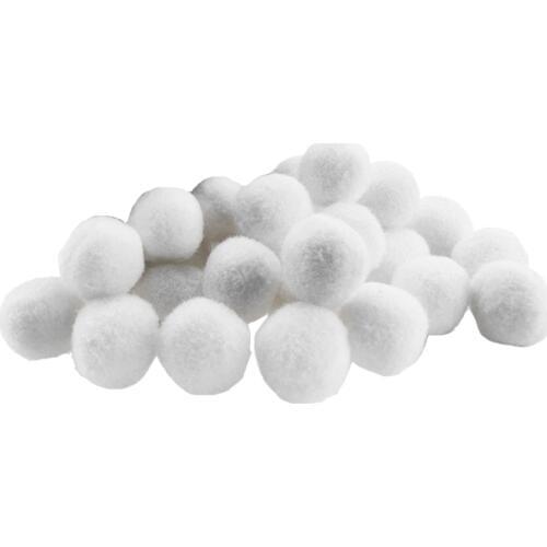 2 Packs Vibrant Colours Fluffy Small Craft Pompoms Red&White