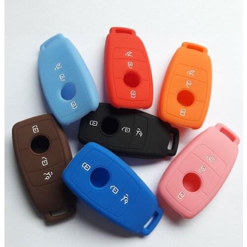 30pcs Silicon Rubber Remote Key Cover For Mercedes Benz W213 E200L E300LE200 E250 E300 E400 E500 E550 E63 Smart Key Protector