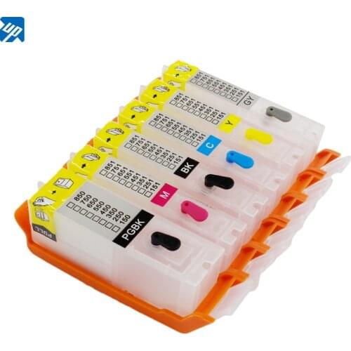 6PCS BCI-350 BCI-351 refillable ink cartridge Fo Canon PIXUS MG7530F MG7530 MG7130 MG6730 MG6530 MG6330 iP8730