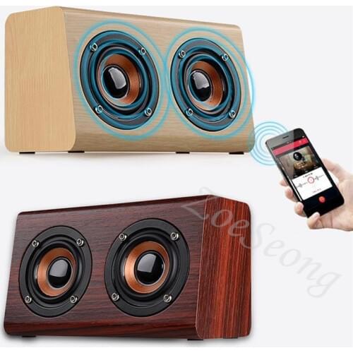Retro Wooden Wireless Bluetooth Speaker Subwoofer Boombox Speakers Portable Sound Box Support TF MP3 Player card/usb disk AUX