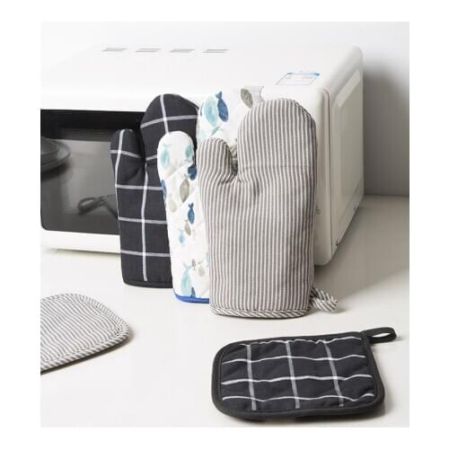 Kitchen microwave Gloves Potholders Oven Mitts Heat resistant non-slip pan Baking pan barbecue Heat-insulating tool