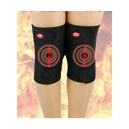 1pair Tourmaline Self Heating Kneepad Magnetic Therapy Knee Support Adjustable Medical Belt 32 Magnet Massage Knee Care Tool
