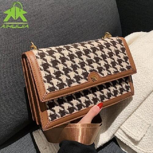 Fashion Wide Strap Shoulder Bags for Women The New Designer Lady Handbags and Purses High Quality Messenger Casual Crossbody Bag