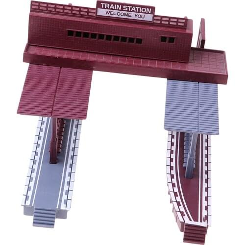 1/87 Scale Train Station Platform Model Kit for Sand Table Layout Accessory