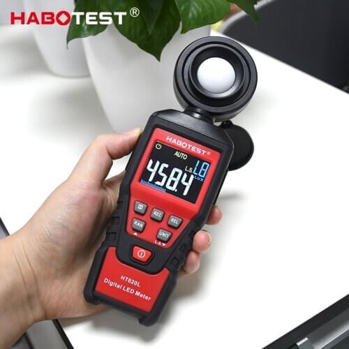 NEW R&D HT620 Series Lux Meter 0~100,000 lux Light Meter Illuminometer Lux/fc Photometer Tester Enviromental Testing Luxmeter