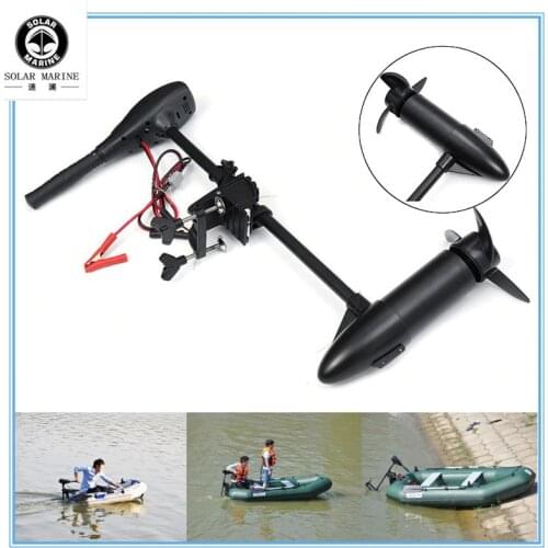 Wholesale 50 LBS 12 V 8KM//H Electric Trolling Motor Outboard Engine For Inflatable Boat Fishing Kayak Canoe Dinghy On Sale