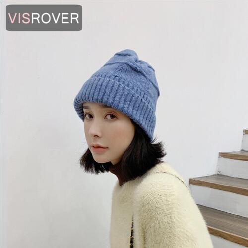 VISROVER 10 colorways new Autumn Winter hat unisex match colors wool beanies New cashmere woman Warm knitted bonnet wholesales