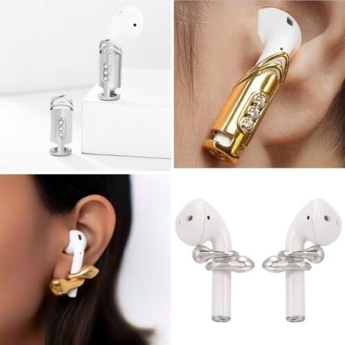 Anti-Lost Earring Strap Wireless Earphone Holder for Airpods Pro 1 2 Earbuds Ear Hook Silicone Connector Sport Ear Studs