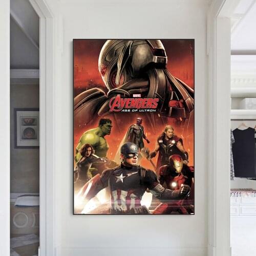 Marvel Avengers Superhero Movie Canvas Painting Character Captain America Posters and Prints Wall Pictures for KidS Home Decor