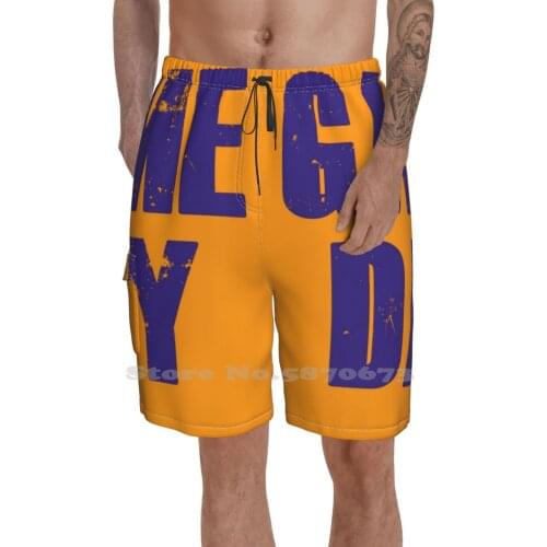 Game Day Blue Loose Thin Beach Sports Shorts Game Day Blue And Orange Sports Sports Team College Football For Football Fans For