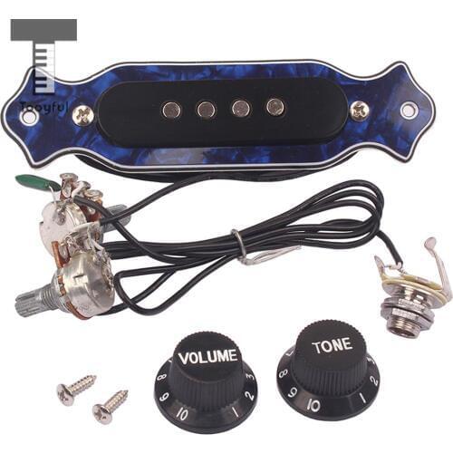 Tooyful Cigar Box Guitar Pickup Tone Volume Control for Hawaii Ukulele Uku Accessory