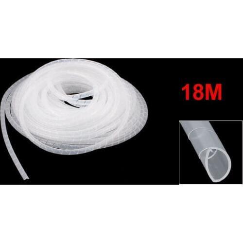 Uxcell Od 6Mm Pc Cinema Tv Cable Wire Tidy Wrap Organizer Spiral Wrapping Band . | 10m | 13m | 16m | 18m | 20m | 21m