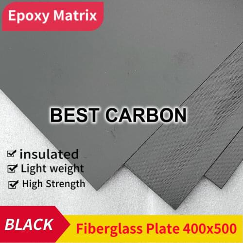 Black fiberglass plate with high quality