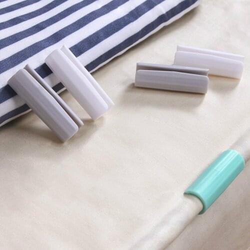 12pcs BedSheet Clips Plastic Slip-Resistant Clamp Quilt Bed Cover Grippers Fasteners Mattress Holder for Sheets Home Clothes Peg