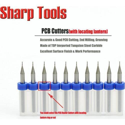 0.4mm CNC Bit PCB Milling Cutter Tungsten Carbide Router Bits on Circuit Board 10pc Precision Micro PCB End Mill Tools Drill Bit