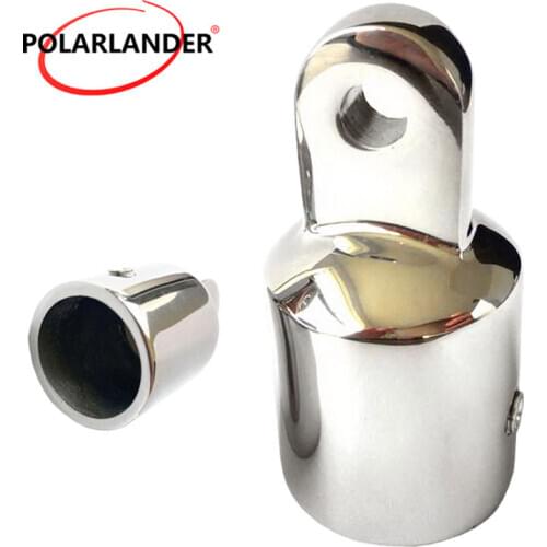 1 Piece 1 Inch 25mm aluminum alloy Bimini Top Eye End Cap Umbrella Cap Stainless Steel Hardware for Marine Boat Yacht