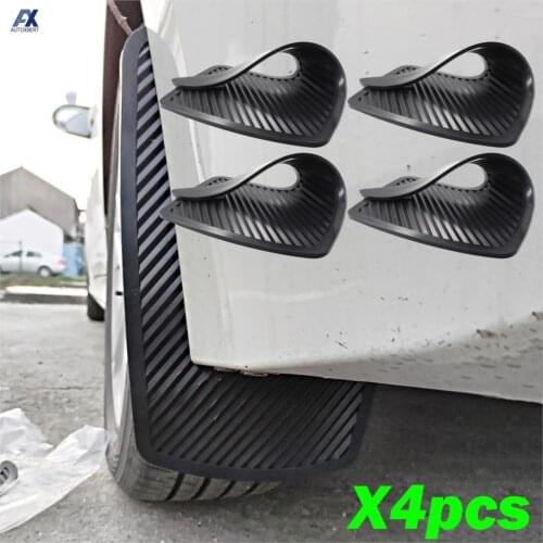 4x Rubber Universal Soft Mudflaps Mud Flaps Splash Guards For Nissan QASHQAI Dualis J10 J11 X-TRAIL T30 T31 T32 Rogue Sport