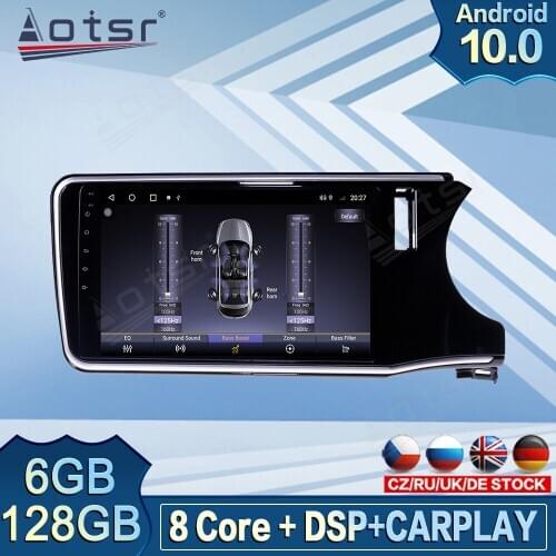 6GB 128GB Carplay For Honda City Grace Car Multimedia DVD Player Android Radio Recorder Car GPS Navigator Screen Unit Stereo