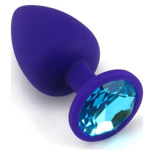 85*35mm Silicone Mini Anal Toys For Women & Men, Erotic Butt Plugs + Crystal Jewelry, Adult Anal Beads Anus sex shop buttplug