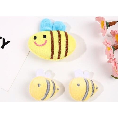 10PCS/Lot cute cartoon animals doll Padded Applique Crafts for Children Headwear Hair clip Accessorie and diy accessories