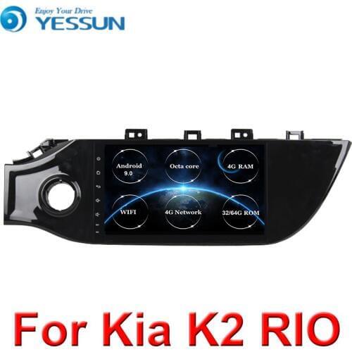 Car GPS Multimedia Player Head Unit For Kia K2 RIO 2017 2018 2019 Android 9 Octa core Car Radio Support SWC WIFI