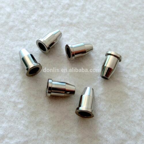 Free Shipping guitar spare parts 8mm guitar string Ferrules Chrome guitar body Ferrules 6pcs/set gutar string accessories