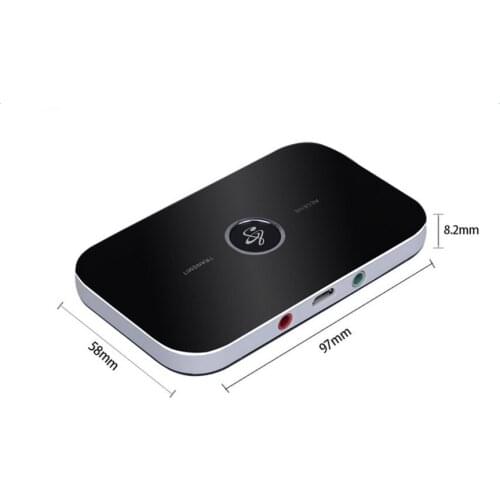 Kebidu B6 Bluetooth Adapter HIFI Wireless Audio Bluetooth Receiver and Transmitter +3.5MM Audio Input and Output for TV MP3