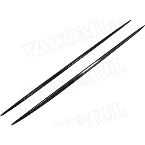 Dry Carbon Fiber Side Skirts For Mercedes Benz AMG GT50 GT53 2019 2020 FRP B Style Door Bumper Trim Protector