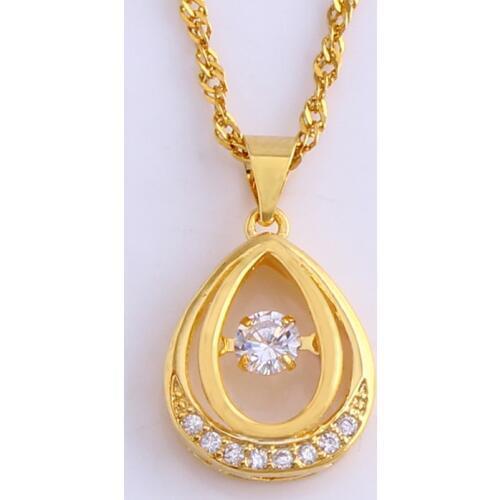 Fansheng Brand Water Drop Zircon Pendant Necklace New Womens High Quality Jewelry Gift Wholesale