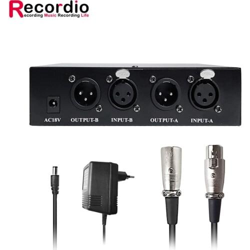 GAZ-58 Professional DC 48v Dual Mixed Ouput Phantom Power Supply For Condenser Microphones Music Recording Equipment110V and 220