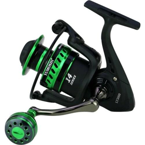 GLS new metal rocker arm and metal thread cup two kinds of grips, black and green LT series luya spinning reel