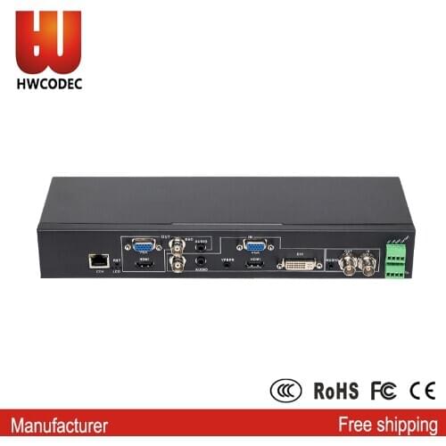 HWCODEC U10 HDMI/ VGA/ CVBS/ YPBPR/ SDI/ DVI Video Encoder Decoder IPTV Transcoder Support SSD Recording RTMPS SRT RTMP RTSP P2P