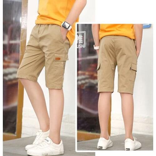 IENENS Summer Kids Baby Boys Jeans Clothes Cotton Shorts Pants Elastic Waist Short Trousers Children Boy Casual Clothing Pants