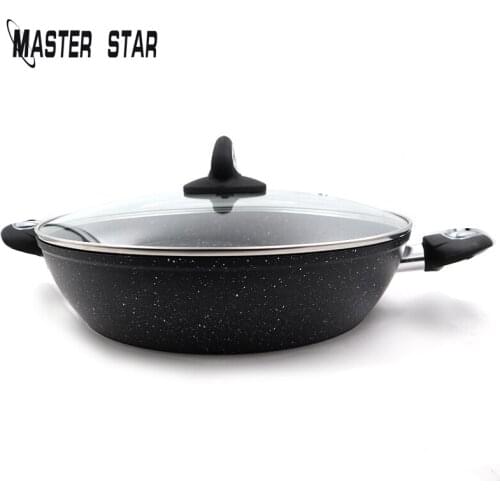 Master Star 2020 New Product Large Capacity Saucepan 30/32/34/36cm Granite Dot Coating High Quality Pot Induction Use Cookware