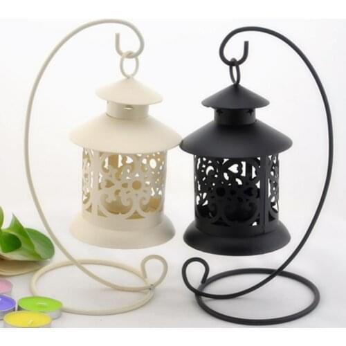 Creative Candelabros Hollow Hanging Birdcage Candle Holder Candlestick Iron Art Lantern Tabletop Garden Home Wedding Party Decor