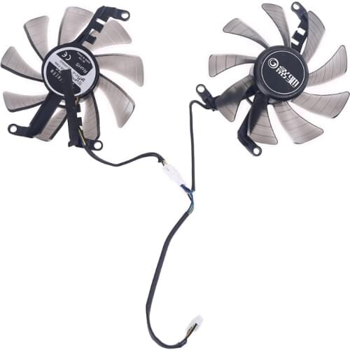 1 Pair 85mm 4Pin Cooler Fan Replacement for Galax GeForce GTX 1660 RTX 2060 2070 Graphics Card Cooling Fan