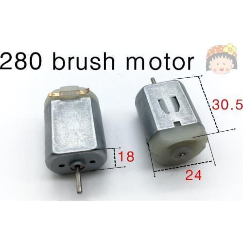 280 brush motor magnetic high torque small motor 3v -- 9v DIY