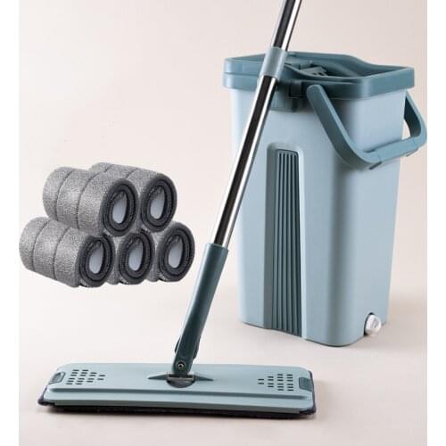 Squeeze Mop Bucket Set Rotary Washing Steam Cleaner Window Brush Flat Self Clean House Magic Spin Mop Product Lightning Offers