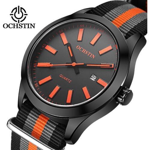 2017 Ochstin Sports Watches Men Luxury Brand Nylon Strap Army Military Wristwatches Clock Male Quartz Watch Relogio Masculino