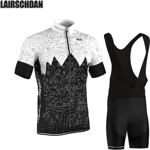 LairschDan 2021 Summer Bicycle Clothing Riding Wear Short Sleeve Cycling Jersey Set Mtb Bike Clothes Suit Uniforme De Ciclismo
