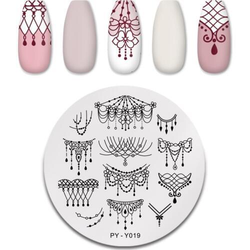 PICT YOU Nail Stamping Plates Pendant Design Stainless Steel Stencil Tools Nail Art Stamp Design for Nail Image Plate