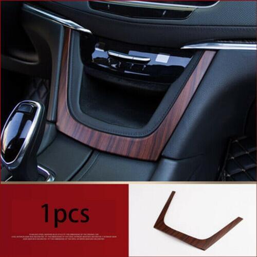 Fit For Cadillac XT5 2016 2017 2018 2019 Peach Wood Grain Center Console Decor Frame Trim 1pcs