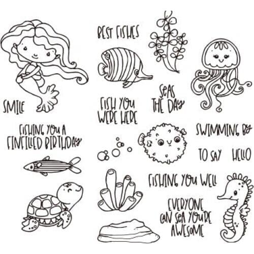 On vacation Transparent Clear Stamp for DIY scrapbooking seal Card Making C593