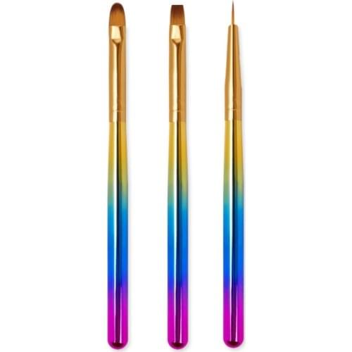 R3MF Nail Pen Designer Professional Nail Artist Tools Set Nail Brushes Dotting Tool UV Gel Brush Nail Accessories Kit